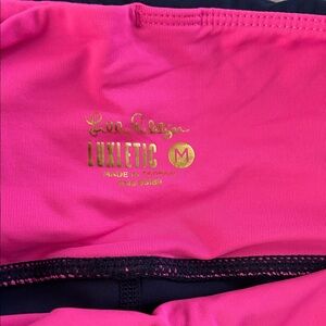 Lilly Pulitzer blue and Pink Athletic Leggings